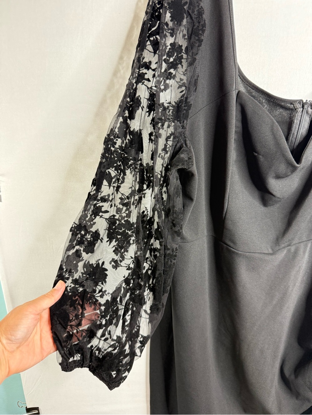 black dress SHEIN Curve 4XL A7 360 - Picture 3 of 5